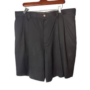Jamaica Jaxx Men's Sz 38 Black 100% Silk Shorts Pleated